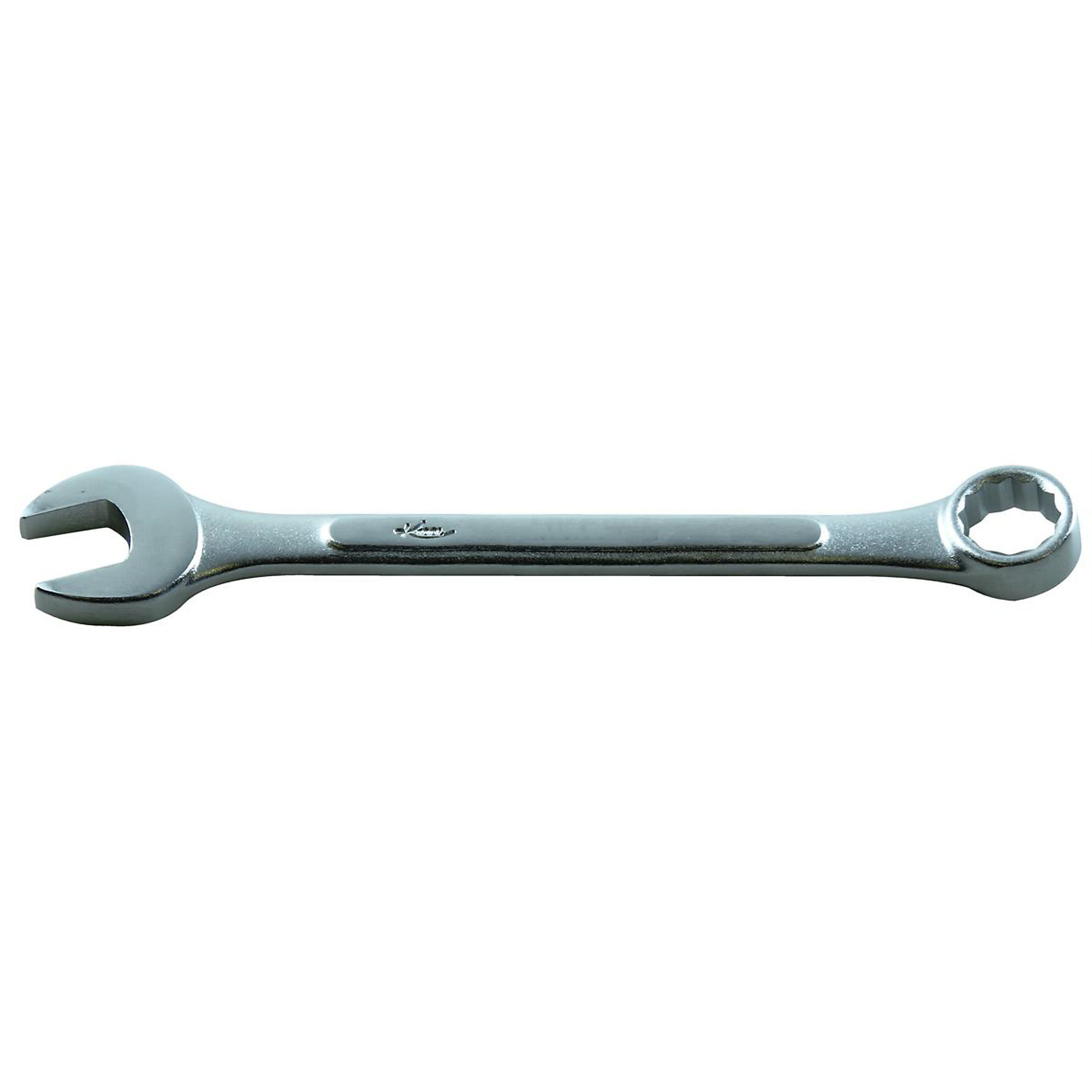 K-Tool International Combination Wrench — 17mm, 12-Point, 15-Degree Offset, Chrome Plated, Model# KTI41617